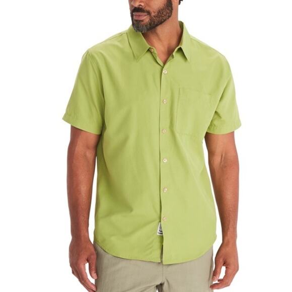 COS Other - COS Bright Green Shirt Button Up Cotton Size XL Men A003120